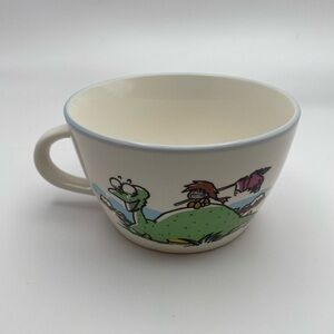 Yujin Japan Dinosaur & Friends Ceramic Mug Retro 80s/90s Style 16 ounce